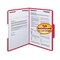 Smead Folders, 2 Fasteners, 1/3 AST Tab Cut, Letter, 50/BX, Red PK SMD12740 - alternate 1